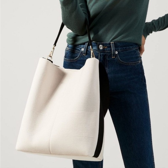 Rothy’s The Bucket Bag Pearl Merino Rare - Picture 2 of 13